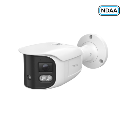 Câmera IP Bullet Dual-Lens de 8MP com Imagem Panorâmica