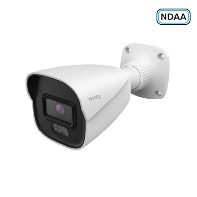 Câmera IP Bullet de 8MP com Dupla Iluminação à Prova D'água